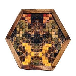 Venta al por mayor de bandeja de bambú para servir tamaño personalizado uso doméstico bandeja de comida de madera natural sin asa fabricada en la India - Product Image 5