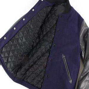 Wholesale Custom Made Men's Baseball Jacket <b>Top</b> Brand Dyed Cotton Fleece Letterman Blank Hooded Jacket - Product Image 3