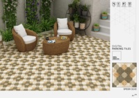 Dalles de pavage Taille 30X30cm Revêtement de sol Surface blanche haute brillance Couverture de surface 40x40cm Pavés en porcelaine Texturé lisse Vitrifié