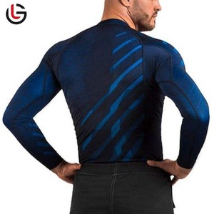 Vente En Gros De Compression MMA Rash Guard À Manches Longues Logo Personnalisé Rash Guard Sublimé Hommes Rash Guard - Product Image 2
