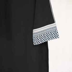 Handmade Modest Islamic Abaya for Women Embroidery <b>Silk</b> <b>Long</b> Sleeve Traditional Muslim Dubai Design High Quality All Seasons - Product Image 6