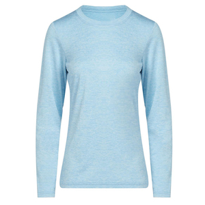 Camisetas de Manga Larga para Mujer de Alta Calidad y Ecológicas, Color Sólido Premium, Corte Ajustado, Mezcla de Poliéster/Algodón Comprimido - Product Image 6