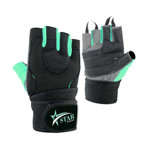 Customizable Leather Weightlifting Gloves Half Finger Design Adjustable <b>Wrist</b> <b>Strap</b> UV Protection Lightweight for Gym Sports - Product Image 6