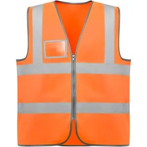 Gilet ad Alta Visibilità POLUX Personalizzato con Adesivi Riflettenti e Luci per Uso Promozionale - Product Image 2