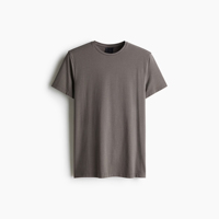 T-shirts à manches courtes coupe ajustée pour hommes de haute qualité 100% coton biologique Logo personnalisé Col rond Mode OEM ODM Vente en gros