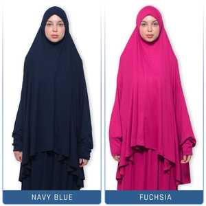 Ensemble 3 pièces pour femmes modestes 2025, Abaya Hijab confortable, vêtements islamiques respirants, grande taille, taille naturelle, simple - Product Image 2