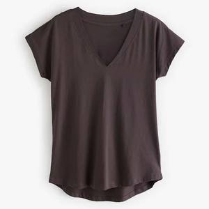 Logotipo de impresión personalizada espacios en blanco algodón moda señoras de alta calidad mujeres niñas camisetas casuales para mujeres logotipo personalizado camiseta - Product Image 6