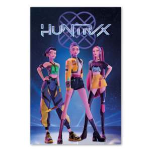 Affiche moderne KPop Demon Hunters, design Huntr/x, toile pour utilisation murale - Product Image 2