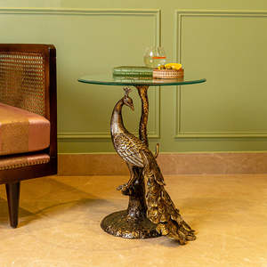 Table basse tendance en incrustation d'os de qualité supérieure avec finition naturelle polie, table ronde de qualité supérieure avec plusieurs couleurs au prix de gros - Product Image 5