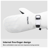 Gants de ski SKIFREE S1 personnalisés OEM ODM, imperméables, thermiques, antidérapants, paume en PU, unisexe, vente en gros, prêts à être expédiés
