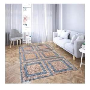 Tapis de laine de ferme rectangle moderne fait à la main 2X3 pieds pour les zones à fort trafic comprend le placement de la porte pour les ensembles de tapis de salon - Product Image 4