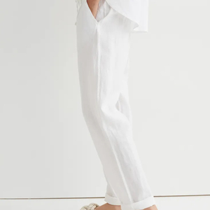 Wholesale Women <b>White</b> Cotton <b>Satin</b> Pakistani <b>Trousers</b> Embroidered at Bottom Hem Custom Size Packing OEM Serviced - Product Image 3