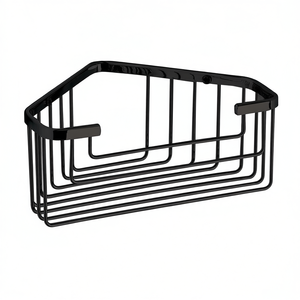 Support de savon d'angle pour douche Koricini, design italien, noir mat, en acier inoxydable Filo, mobilier de salle de bain - Product Image 2