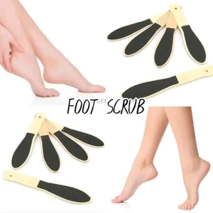 Lima para pies con mango de madera, punta inclinada, acero inoxidable, marrón, negro, duradera, de alta calidad, para hombres y mujeres - Product Image 4