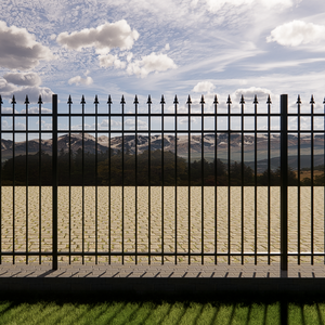 Durable wrought iron privacy <b>fence</b> with <b>decorative</b> <b>garden</b> fencing trellis and outdoor <b>fence</b> panels <b>for</b> long lasting security - Product Image 4