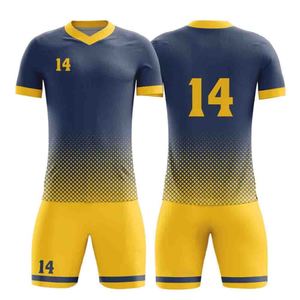 Tenue de football personnalisée de qualité supérieure pour hommes, ensemble d'entraînement de football, impression numérique d'équipe, jersey respirant 100% coton - Product Image 6