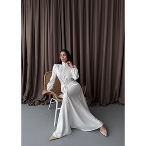 ชุด Maxi วัดสีขาวพร้อมแขนยาว - Product Image 3