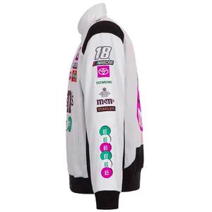 เสื้อแจ็กเก็ตบอลแข่งแบบ unisex สูตร F1ออกแบบปักไนลอนซิปสไตล์เบสบอล OEM ODM - Product Image 6