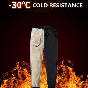 Custom logo Streetwear Trousers For Men's <b>Sherpa</b> Fleece <b>Joggers</b> Sweatpants Cheep price OEM Breathable <b>Sherpa</b> Fleece Trousers Men - Product Image 3