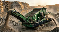 Cribleuse circulaire mobile mini Upsen Uyk221 avec technologie de vibration haute fréquence pour le traitement des minerais