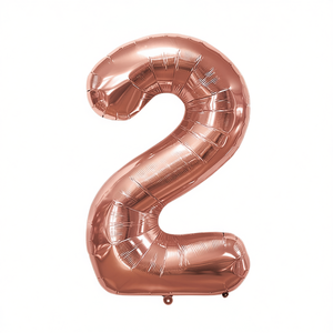 Globo de fiesta Party Love Numero Rose Gold N2 100cm Bolsa de 12 piezas - Product Image 2
