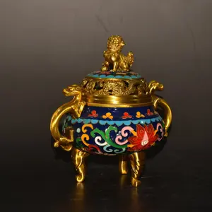 Brûleur d'encens Bakhoor en laiton artistique pour la décoration religieuse de la maison, durable, résistant à la chaleur, 100% naturel et au design élégant - Product Image 3