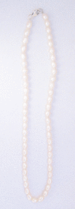 Perlas de Imitación en Forma de Arroz Blanco, Perla Principal - Product Image 1