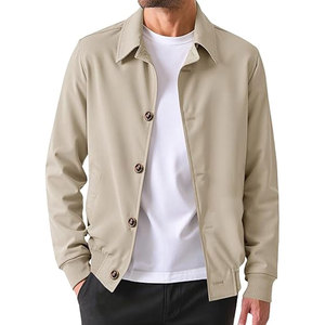 2025 veste en cuir zippée de haute qualité pour hommes imperméable Streetwear Bomber Style Vintage Denim tissu fermeture éclair lavé pour l'hiver - Product Image 1