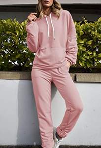 Conjunto de chándal de lana de tecnología de lujo para mujer, pantalones de chándal con capucha de gran tamaño de alta calidad para diseño transpirable de invierno - Product Image 6