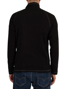 Sweat-shirt en molleton 100% coton à manches longues et demi-fermeture éclair pour hommes Logo personnalisé pull-over chaud Streetwear vente en gros de sweats à capuche - Product Image 3