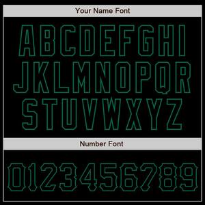 Noir Personnalisé-Maillot de Baseball Authentique Vert Kelly - Product Image 5