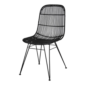 Silla de comedor de ratán Espresso moderna, plegable, versátil, para el hogar, Hotel, Bar o escuela, con estilos de diseño rústico antiguo - Product Image 1