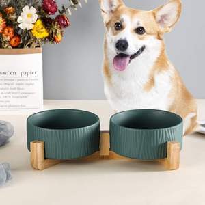 Durable Pet Food Tray FT05 For Cats And Dogs Anti Spill Border <b>Flat</b> Base Vietnam OEM Available - Product Image 2