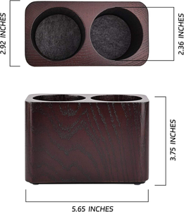 Porte-stylos et crayons en bois écologique, moderne, de haute qualité, organisateur de papeterie de bureau, support de tasse à crayons de table, accessoires de bureau - Product Image 3