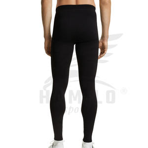 2024 Custom Logo Mid Elastic Waist <b>Seamless</b> Fitness <b>Leggings</b> for Men Solid Pattern Stretchable Pants Online Sale - Product Image 4