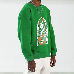 2025 nouveauté hommes plaine blanc grande taille surdimensionné pull 100% coton mélangé rue sweats à capuche sweat pour unisexe - Product Image 6