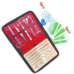 ชุดฝึกหัดเย็บแผลทางการแพทย์ระดับมืออาชีพ เครื่องมือเหล็ก ใช้งานด้วยมือ สำหรับนักศึกษาแพทย์-การฝึกอบรมการผ่าตัดคุณภาพสูง - Product Image 5