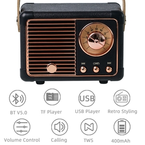 Nhà Sản Xuất Bán Hàng Trực Tiếp Retro Hm11 Không Dây Bluetooth Loa Di Động Ngoài Trời <span class=keywords><strong>Plug</strong></span>-in <span class=keywords><strong>Mini</strong></span> Loa Siêu Trầm Loa Nhỏ - Product Image 3