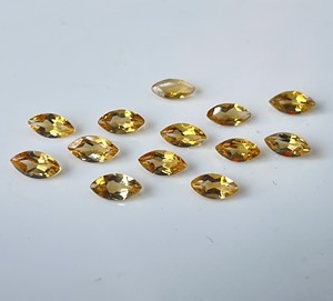 Citrine naturelle Marquise Cut 3x6mm à facettes-Citrine en vrac Marquise Cut Top Quality Loose Gemstone - Product Image 5