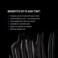 ELAN Professional Line FLASH TINT 12 Black Truffle Sans Oxydant Prêt à l'emploi 10ml Crème Sourcils (Noir)