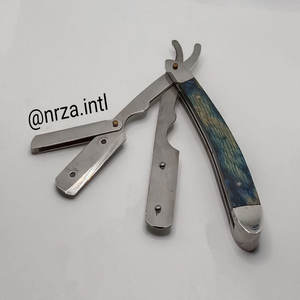 Maquinilla de afeitar recta clásica de hoja única de acero inoxidable Nrza International personalizada, 13,8 cm, segura para hombres, Bikini, uso de axilas - Product Image 6