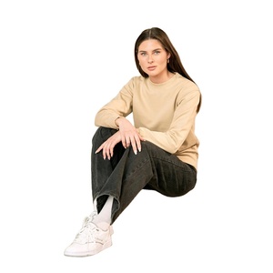 Sudadera de Mujer de Primera Calidad, Color Sólido, Cuello Redondo, para Viajes de Invierno, Moda Casual y Uso Diario - Product Image 3
