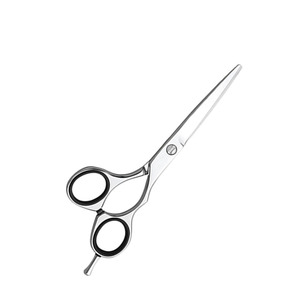 Fantaisie Poignée Barber Salon De Coiffure Ciseaux Finition Polonais En Acier Inoxydable Bébé Cheveux Coupe Ciseaux Avec Anneau En Caoutchouc - Product Image 2