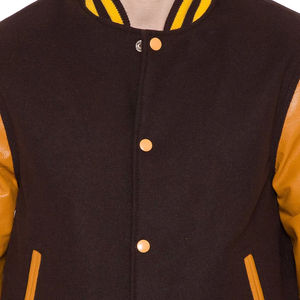 Vente directe d'usine nouveau manchon en cuir élégant hommes université en gros meilleur fournisseur CollegeBaseballjacket pour hommes expédition DDP - Product Image 2