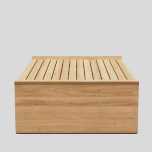 Table de restaurant en teck massif écologique, résistante aux termites, design moderne minimaliste pour usage intérieur/extérieur, hôtels, vente chaude - Product Image 1