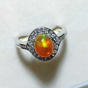 Ethiopian Opal Sterling Silver <b>Ring</b> Size 7 Natural Gemstone Jewelry Gift <b>For</b> <b>Women</b> Elegant Designer Fashion Accessory - Product Image 1