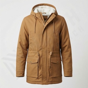 Nouvelle veste parka classique à capuche pour homme confortable 2025, parka personnalisable de qualité supérieure - Product Image 1
