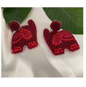 ต่างหูประดับลูกปัดหลากหลายแบบ งานฝีมือสั่งทำได้ สำหรับผู้หญิง เหมาะสำหรับงานเทศกาล งานปาร์ตี้ ราคาดีที่สุด - Product Image 2