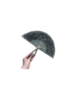 Éventail traditionnel en bambou brun-Éventail décoratif en bambou brun pour mariage événement fête nouvel an cadeau décoration artisanat - Product Image 5