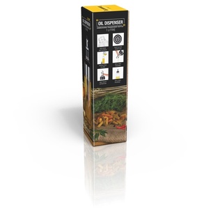 1000ml Transparent Plastic <b>Oil</b> <b>Dispenser</b> with Origin Cap Manual <b>Cooking</b> <b>Oil</b> Container for Kitchen Storage Aalok Brand - Product Image 3